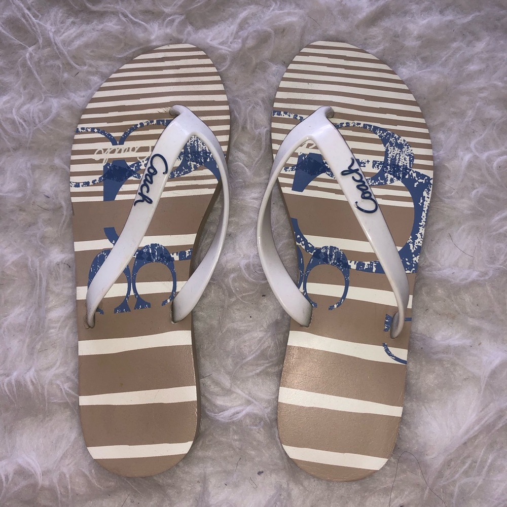 Coach flip flops